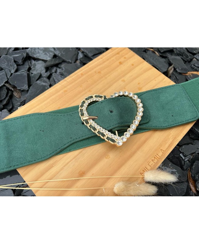 CEINTURE COEUR - VERT