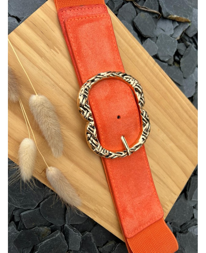 CEINTURE FARAH - ORANGE CLAIR