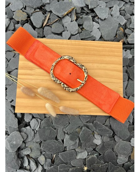 CEINTURE FARAH - ORANGE CLAIR