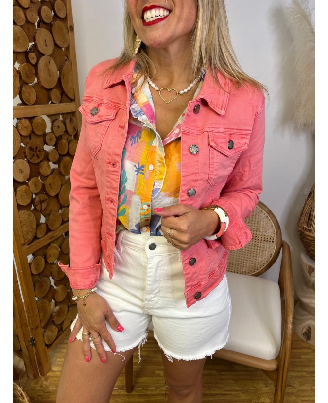 VESTE BERYL - CORAIL