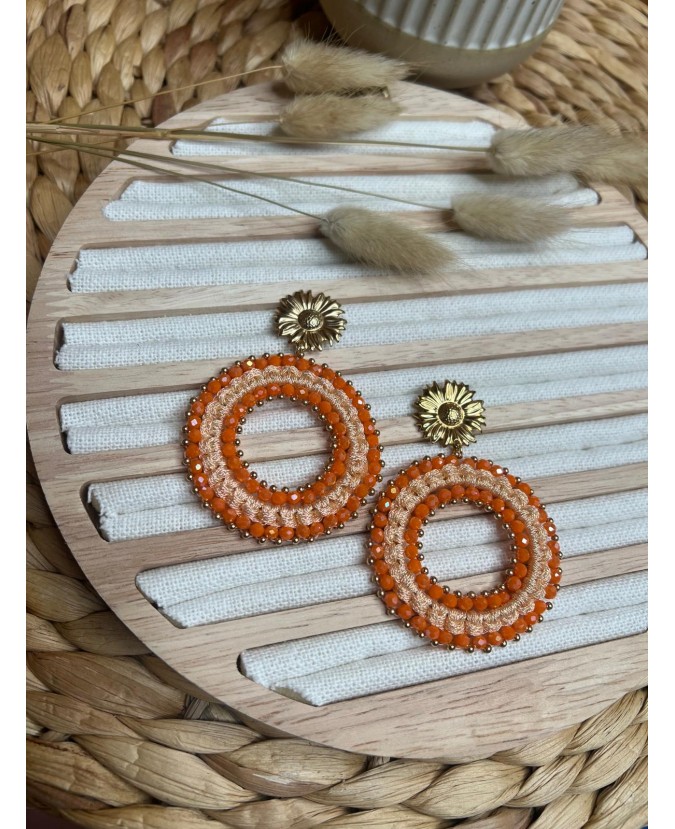 BOUCLES D'OREILLES JESSIE - ORANGE