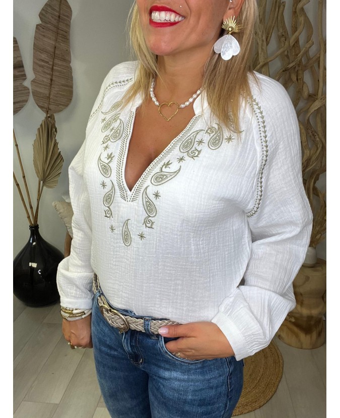 BLOUSE ALERIA - BLANC