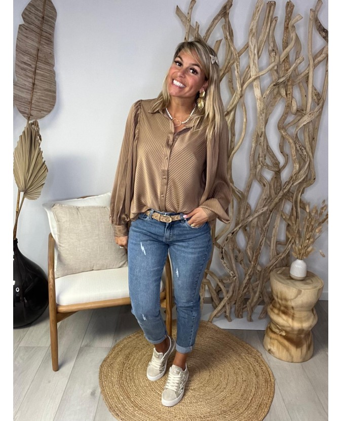 CHEMISE LILIANE - TAUPE