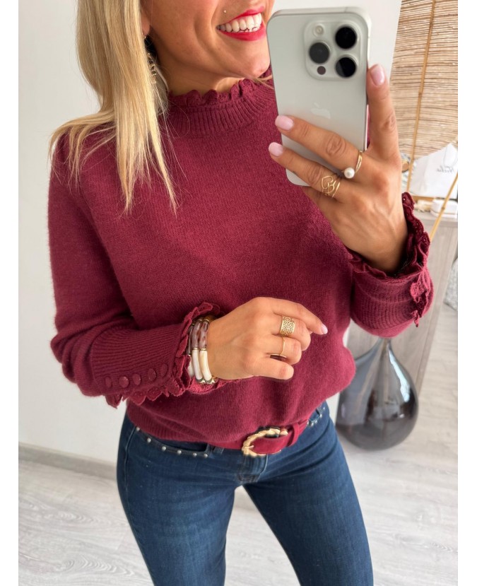 PULL FIACRE - BORDEAUX