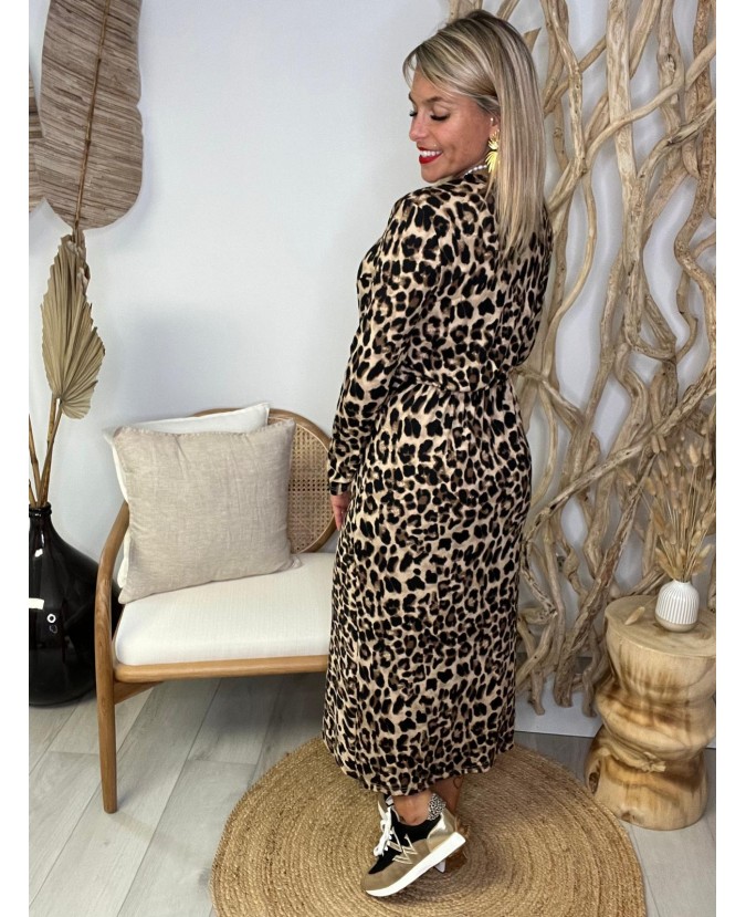 ROBE DORIANE - LEOPARD