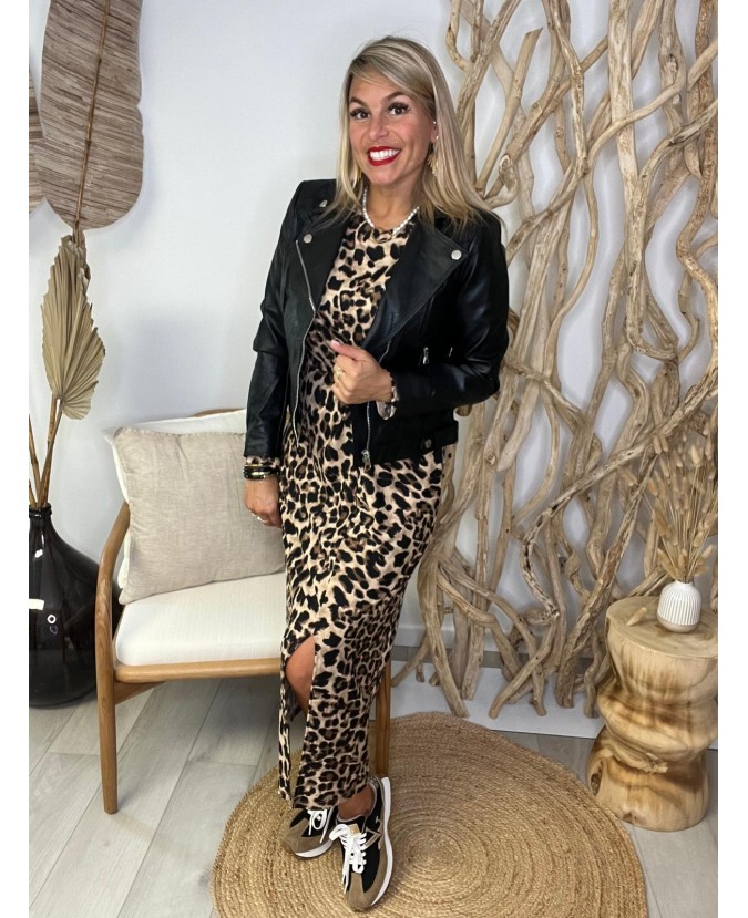 ROBE DORIANE - LEOPARD