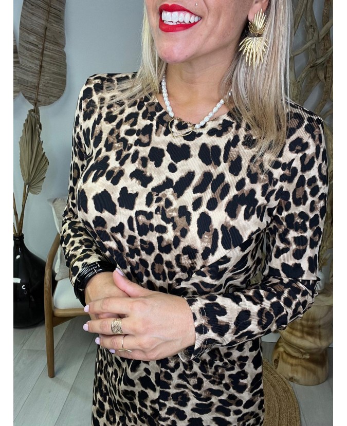 ROBE DORIANE - LEOPARD