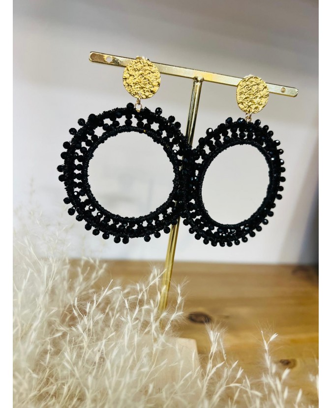 BOUCLES D'OREILLES VÉRA - NOIR