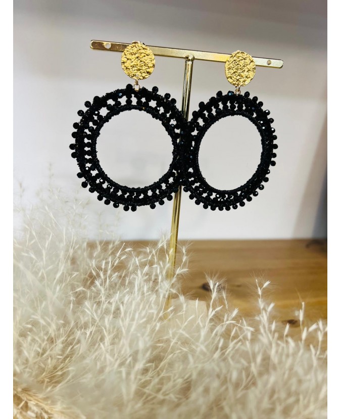 BOUCLES D'OREILLES VÉRA - NOIR