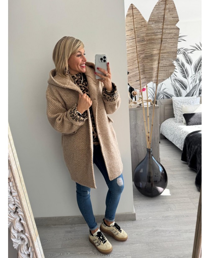 MANTEAU CAROLINE - CAMEL