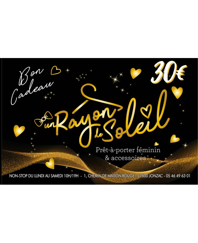 Montant entre 30€ & 100€