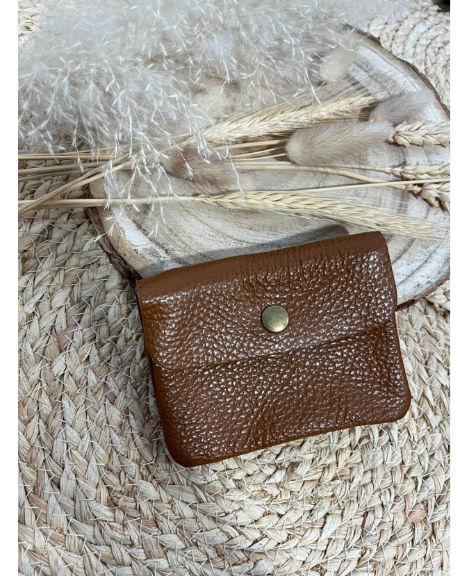 PORTE MONNAIE MINI LIZ - CAMEL