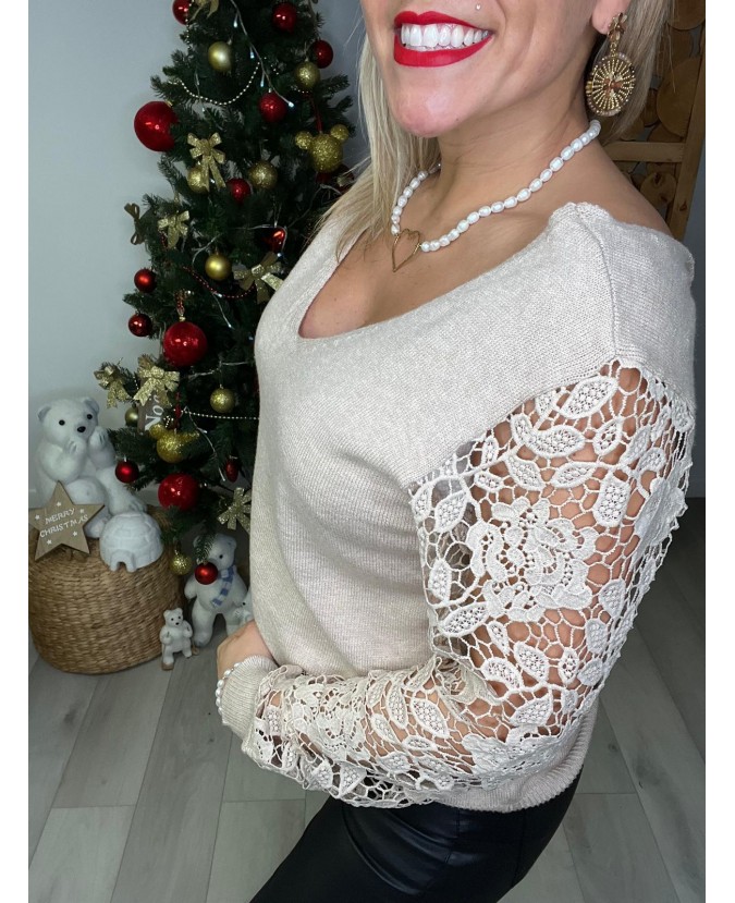 PULL ODÉLIA - BEIGE