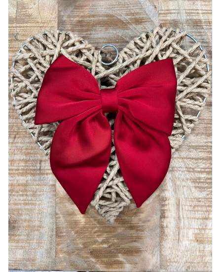 BARRETTE GROS NOEUD ROUGE