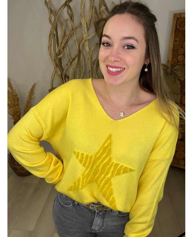 PULL ROCCO - JAUNE