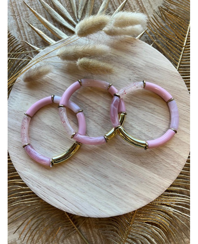 BRACELET WAFA - ROSE PASTEL