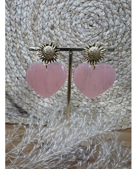 BOUCLES D'OREILLES DORIANE - ROSE