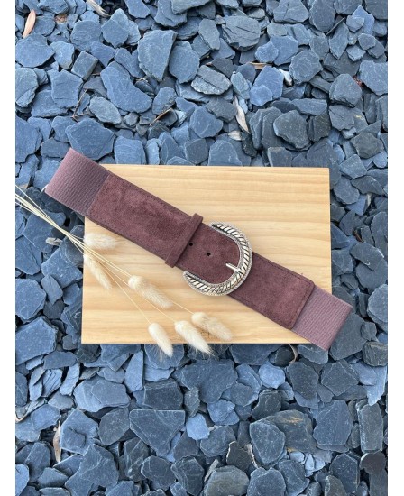 CEINTURE MAUD - CHOCOLAT