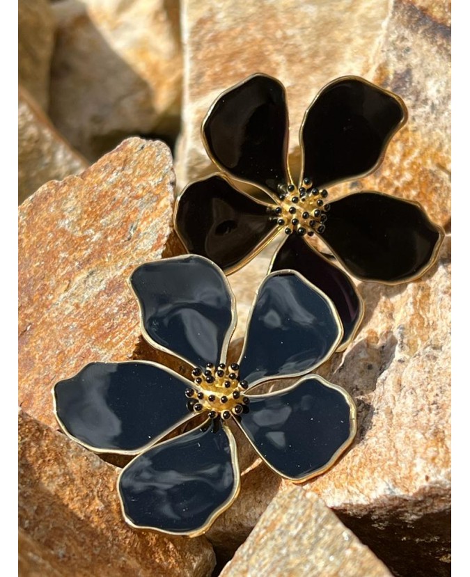 BOUCLES D'OREILLES LOLY - NOIR