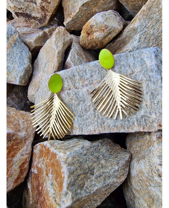 BOUCLES D'OREILLES CHRISTINA - VERT