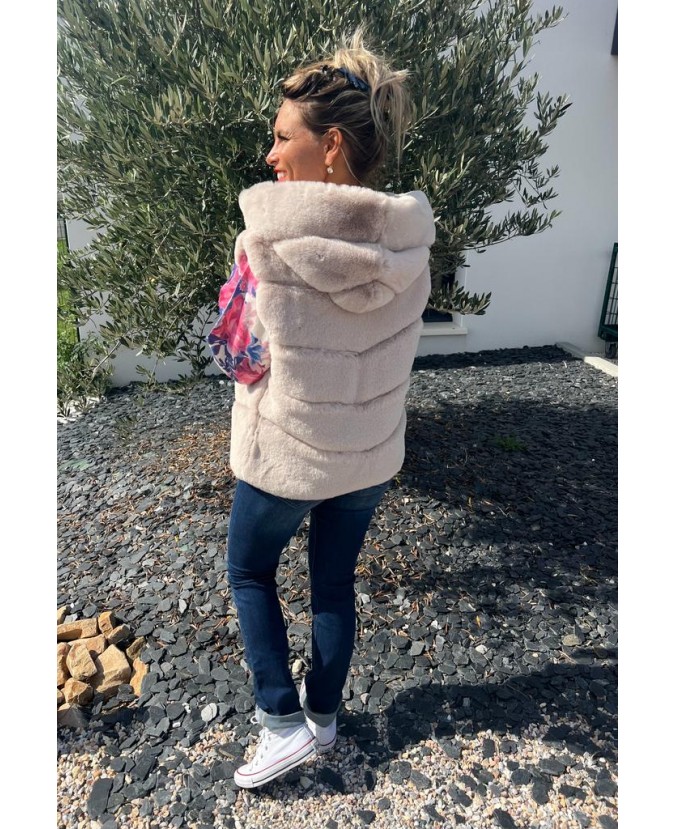 GILET DOUDOU - BEIGE